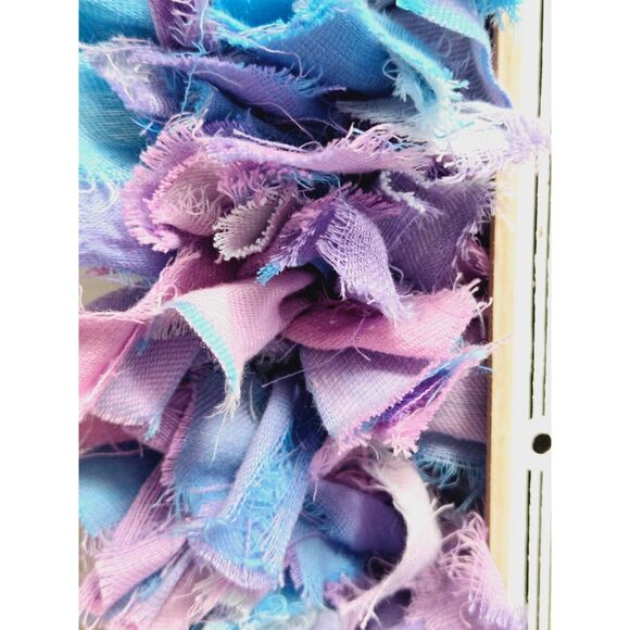 Hand Crafted Easter Bunny Egg Pastel Fabric Rag Wreath, Easter Egg Farms Sign - Picture 14 of 14